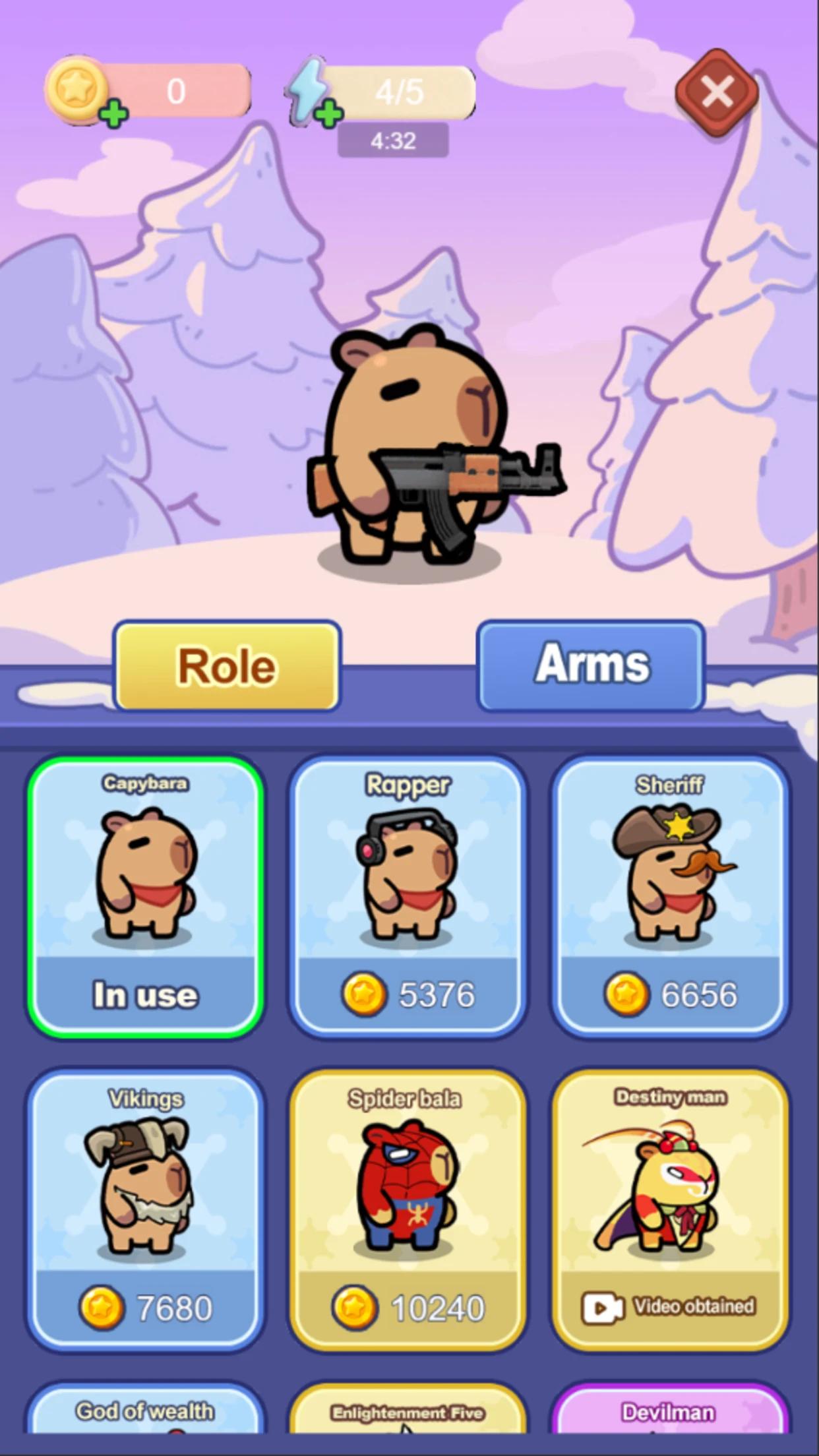 Capy Snow: Monster Blitz screenshot